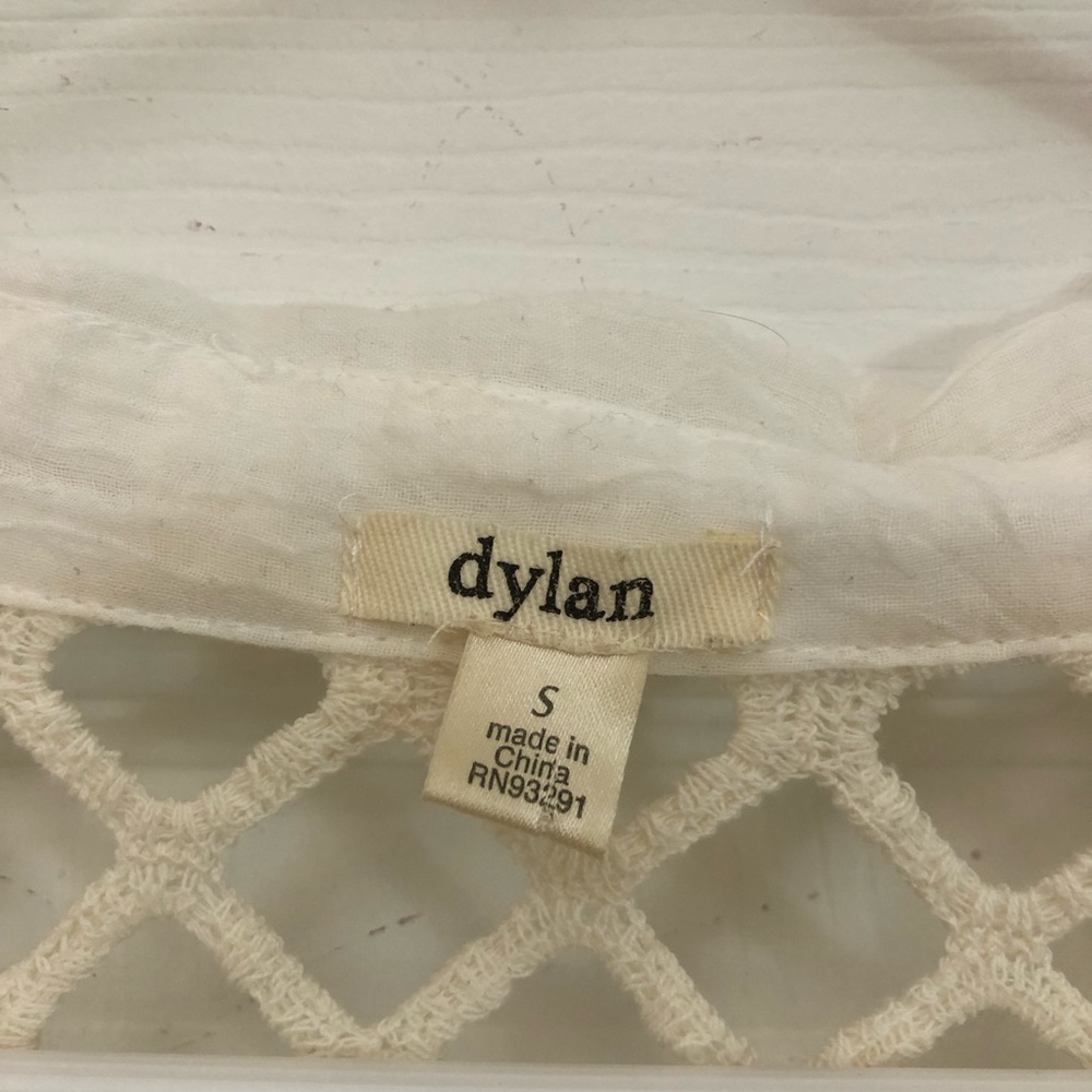 Dylan Crochet Open Back Lightweight Button Down I… - image 4